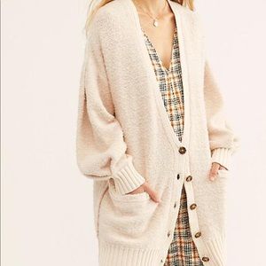 Free People Snow Drop Shoulder Cardigan